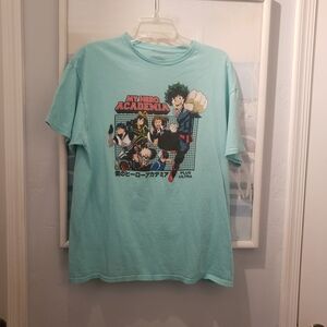 My Hero Academia Men's T-Shirt - Light Blue